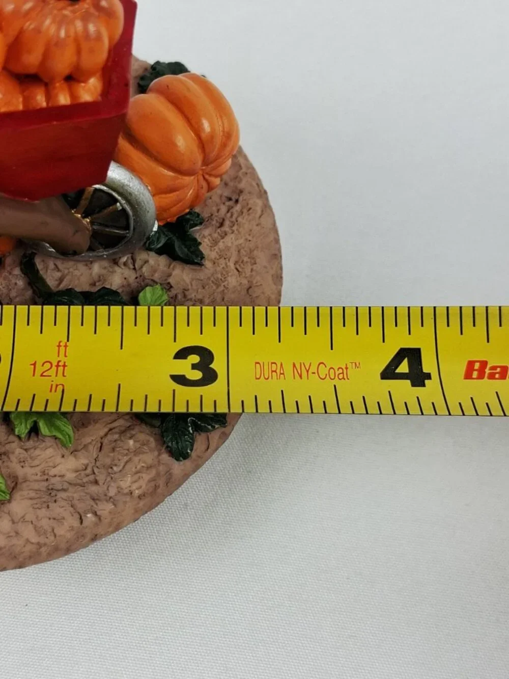 Harvest Wheelbarrow Jar Candle Topper With Pumpkins & Leaves Fall Decor